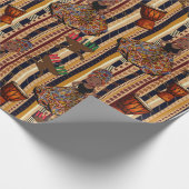 Kwanza , Kente , Gift Wrapping Geschenkpapier (Ecke)