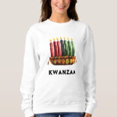 Kwanza Kinara, Sieben Kerze" Sweatshirt (Vorderseite)