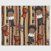 Kwanza Wrapping Paper Geschenkpapier (Flach)