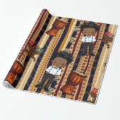 Kwanza Wrapping Paper Geschenkpapier (Ungerollt)