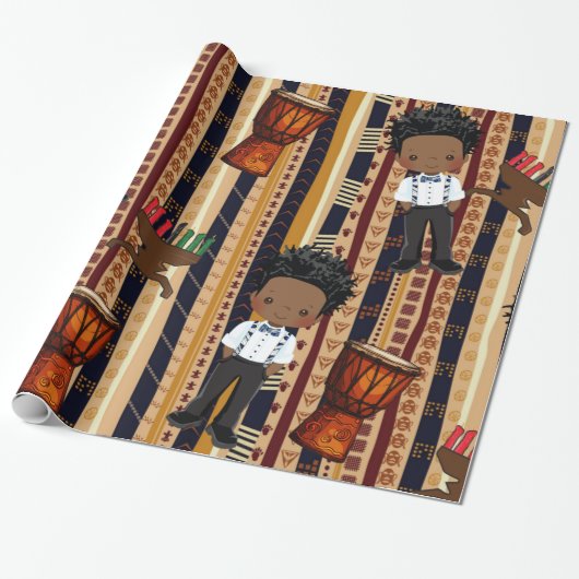Kwanza Wrapping Paper Geschenkpapier (Ungerollt)
