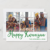 Kwanzaa 3 Foto Feiertagskarte (Vorderseite)