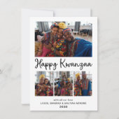 Kwanzaa 4 Foto Feiertagskarte (Vorderseite)