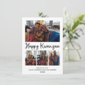 Kwanzaa 4 Foto Feiertagskarte (Stehend Vorderseite)