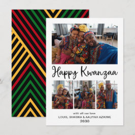 Kwanzaa 4 Foto Feiertagskarte