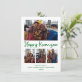 Kwanzaa 4 Foto Feiertagskarte (Stehend Vorderseite)