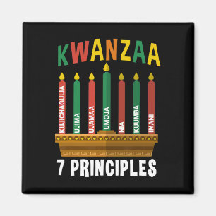 Kwanzaa 7 Grundsätze Candles Kinara Pan Afrikaner Magnet