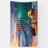 KWANZAA - 7 NÄCHTE - KINARA BANNER (Vertikal)