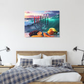 KWANZAA - 7 NÄCHTE - KINARA LEINWANDDRUCK (Insitu (Schlafzimmer))