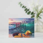 KWANZAA - 7 NÄCHTE - KINARA POSTKARTE (Stehend Vorderseite)