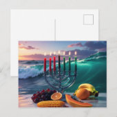 KWANZAA - 7 NÄCHTE - KINARA POSTKARTE (Vorne/Hinten)