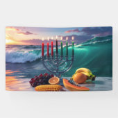 KWANZAA - 7 NIGHTS - KINARA BANNER (Horizontal)