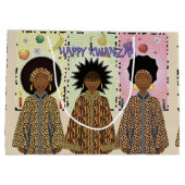 Kwanzaa African American Choir Große Geschenktüte (Rückseite)