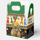Kwanzaa African American Holiday Favor Box Geschenkschachtel (Geöffnet)