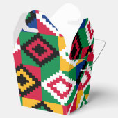 Kwanzaa African Geometric Print (3) Geschenkschachtel (Geöffnet)