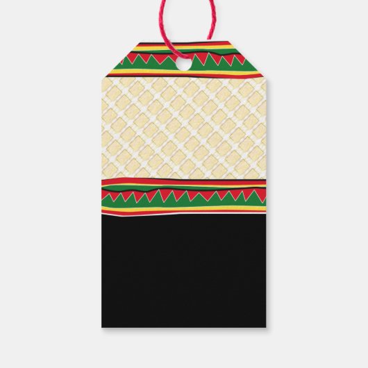 Kwanzaa American Holiday Geschenkanhänger (Rückseite)