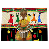 Kwanzaa American Holiday Große Geschenktüte (Vorderseite)