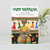 Kwanzaa American Holiday Karte (Stehend Vorderseite)