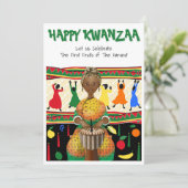 Kwanzaa American Holiday Karte (Stehend Vorderseite)