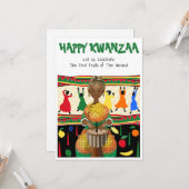 Kwanzaa American Holiday Karte (Vorderseite/Rückseite Beispiel)