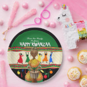 Kwanzaa American Holiday Pappteller (Party)