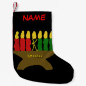 Kwanzaa Art Christmas Strumpf Kleiner Weihnachtsstrumpf (Vorderseite)