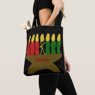 Kwanzaa Art mit rotem Text Tasche