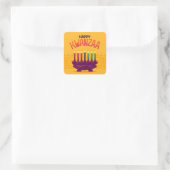 Kwanzaa-Aufkleber Quadratischer Aufkleber (Tasche)