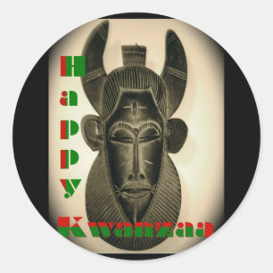 Kwanzaa-Aufkleber Runder Aufkleber