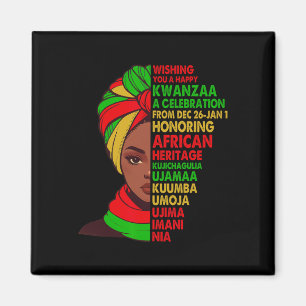 Kwanzaa Black History Month wünscht Ihnen einen gl Magnet