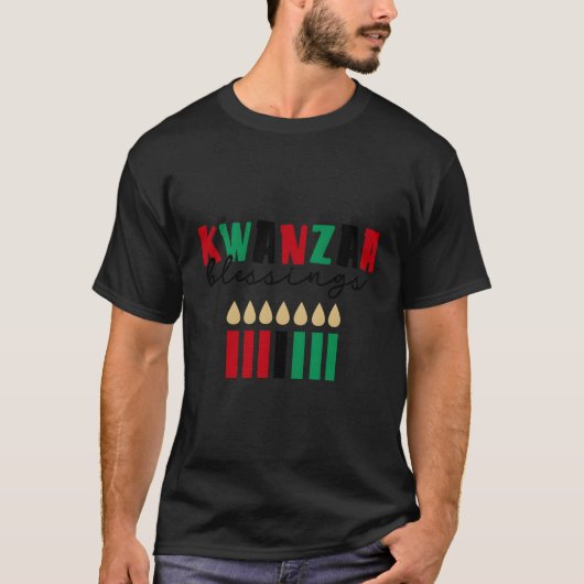 Kwanzaa Blessing Habari Gani Black Owned Kwanzaa C T-Shirt (Vorderseite)