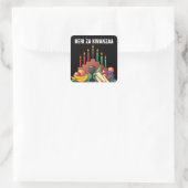 Kwanzaa Blessing Quadratischer Aufkleber (Tasche)