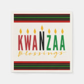 Kwanzaa Blessings | Kinara Serviette (Vorderseite)