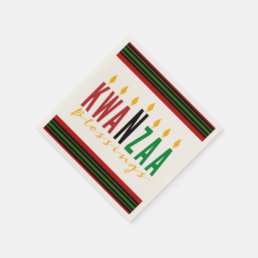Kwanzaa Blessings | Kinara Serviette (Ecke)