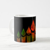 Kwanzaa Bokeh Kinara Kaffeetasse (Vorderseite Links)