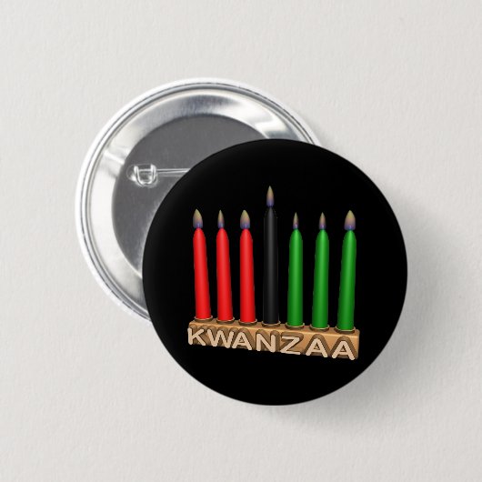 Kwanzaa Button (Vorne & Hinten)