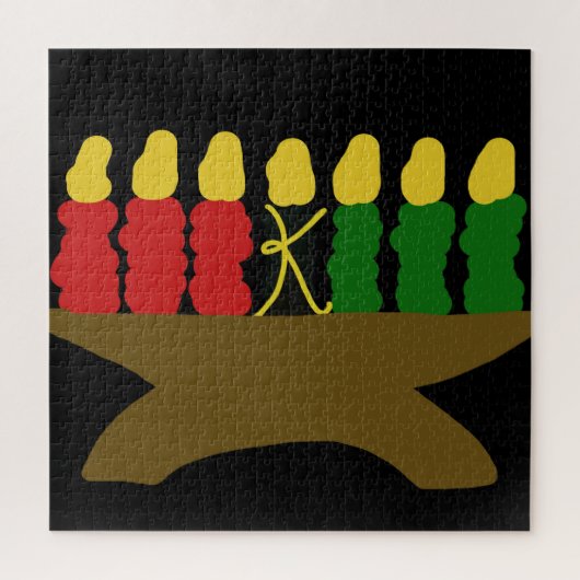 Kwanzaa Candle Design Puzzle (Vertikal)