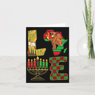 Kwanzaa Candle Holder Kinara Nguzo Saba African Am Karte