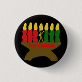 Kwanzaa Candles Button (Vorderseite)