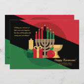Kwanzaa Candles Grußkarte Feiertagskarte (Vorne/Hinten)