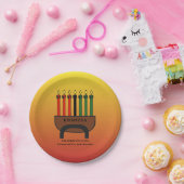 Kwanzaa Candles Paper Plate Pappteller (Party)