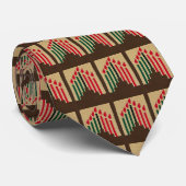 Kwanzaa Candles Red Black Green Crochet Print Krawatte (Gerollt)