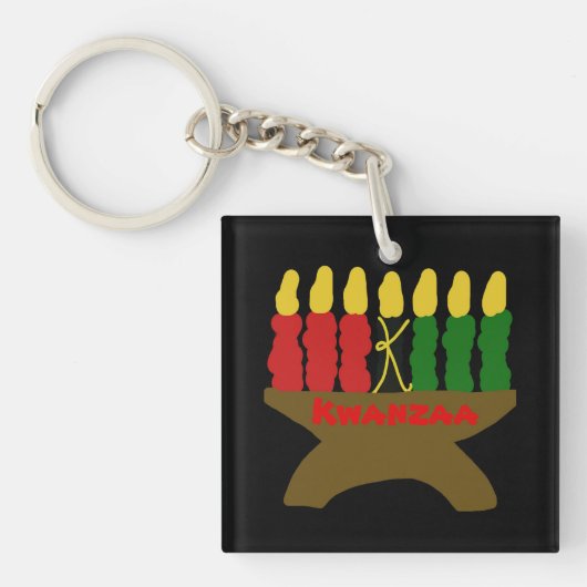Kwanzaa Candles Schlüsselanhänger (Vorderseite)