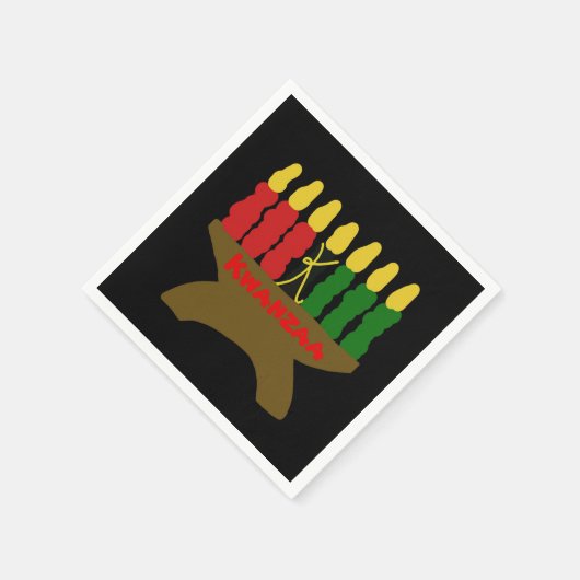 Kwanzaa Candles Serviette (Ecke)