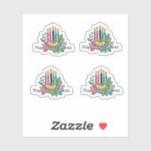 Kwanzaa Candlestick Aufkleber (Blatt)