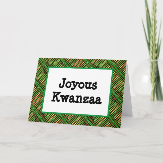Kwanzaa Card - Joyous #2 Feiertagskarte (Vorderseite)