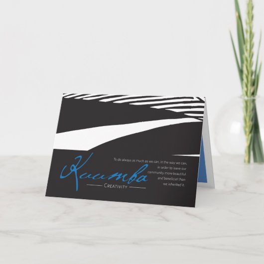 Kwanzaa Card Kuumba Feiertagskarte (Vorderseite)