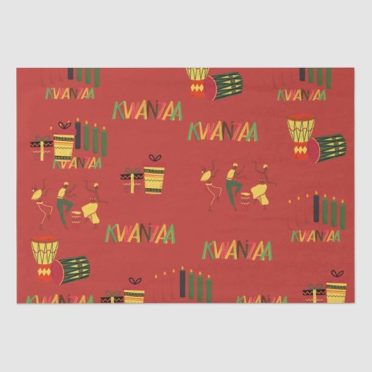 Kwanzaa Celebration Black History Wrapping Paper Seidenpapier (Vorderseite)