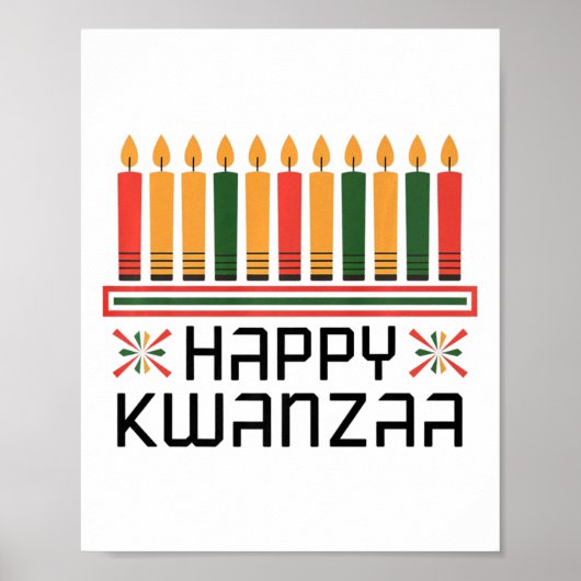 Kwanzaa Celebration Ideas Unity in Kwanza Happy Kw Poster (Vorne)