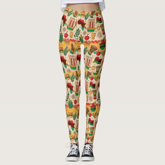 Kwanzaa Celebration Leggings (Vorderseite)